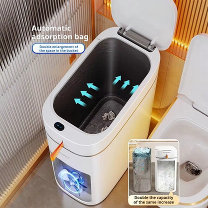 Smart Trash Bin with Auto Adsorption