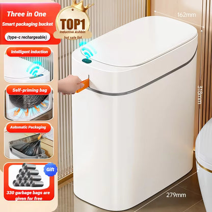 Smart Trash Bin with Auto Adsorption