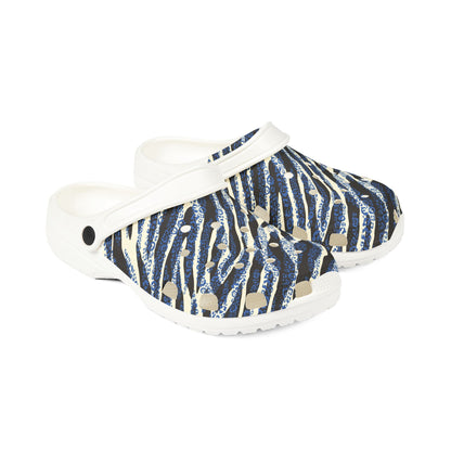 Zebra Striped Foam Rubber Shoes