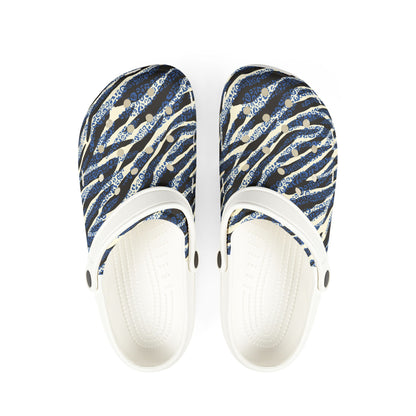 Zebra Striped Foam Rubber Shoes