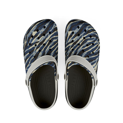 Zebra Striped Foam Rubber Shoes