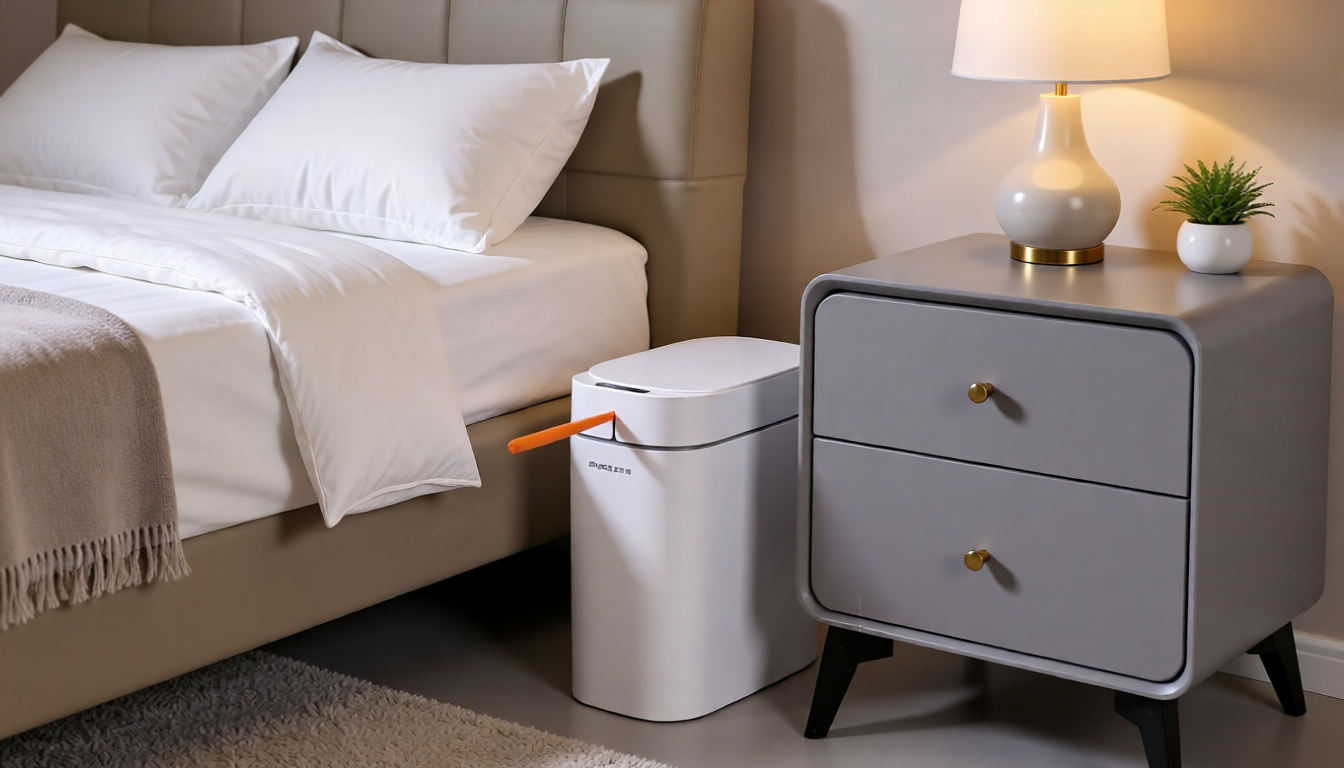 Smart Trash Bin with Auto Adsorption