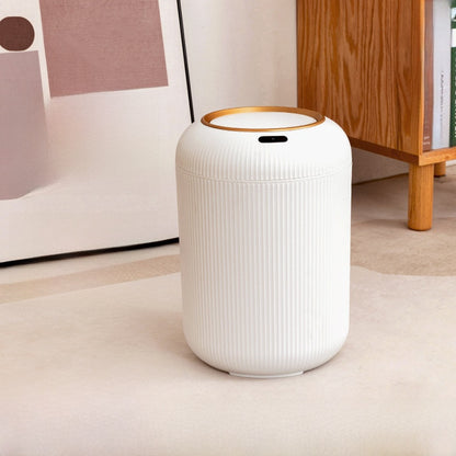 Smart sensor-operated trash can with adsorption